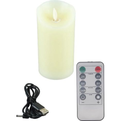 Wiederaufladbare LED-Kerzen – Tanzende Kerze – Fernbedienung – Hohe Helligkeit – Paraffinwachs (1/4)