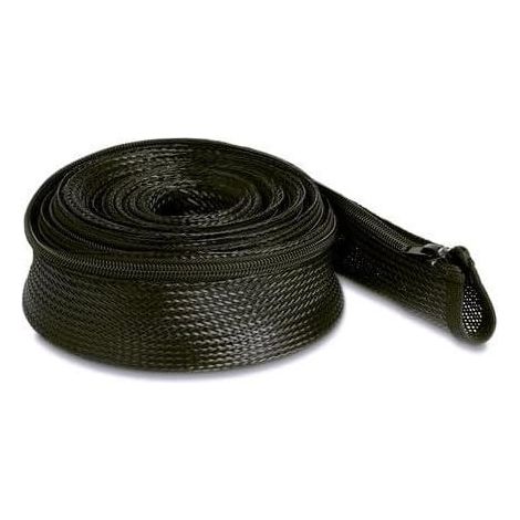 DeLOCK Delock Geflechtschlauch avec Reißverschluss hitzebeständig 5 m x 50 mm noir (19173)