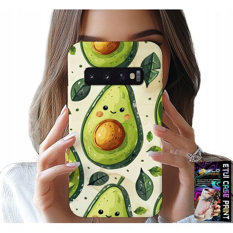 Custodia per Samsung Galaxy S10 - Simpatica custodia con avocado sorridente (1/5)