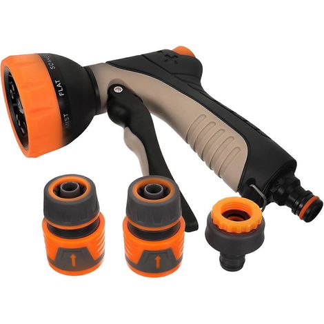 Water Hose Sprayer Nozzle for Garden Watering 3Sets Orange (1/5)
