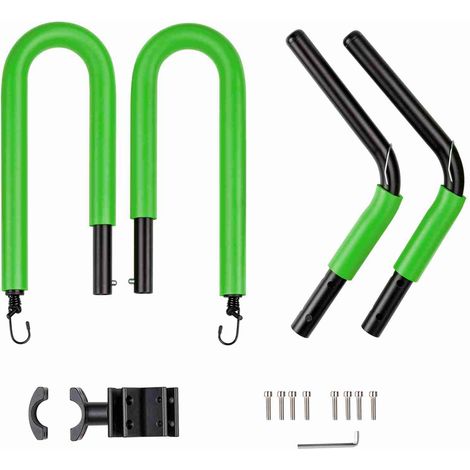 Supports de planche de surf pour vélo, cintre de vélo Compatible avec les planches courtes, les longboards, les paddleboards (vert) (1/5)