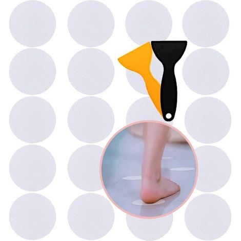 Adesivi antiscivolo per vasche da bagno, adesivi antiscivolo circolari, adesivi antiscivolo, adesivi per doccia, per bagni, scale, docce, superfici della vasca (1/4)