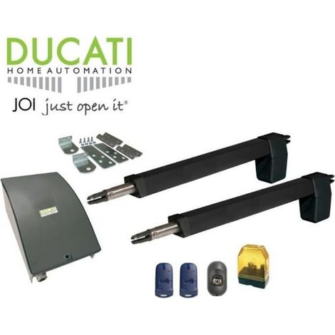 HC812-300 AUTOMATISME KIT MOTORISATION - DUCATI HOME-AUTOMATION - AUTOMATISME DE PORTAIL - LONGUEUR DE COURSE 300MM - 2 VANTAUX - 25