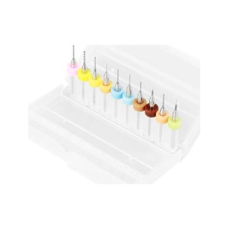 Micro Drill Bits, 10pcs Stable 0.1-1.0mm for Circuit Board Home (1/5)