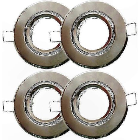 Kit 4 spots encastrés 50mm avec ampoules MR11 GU4, éclairage de plafonnier moderne pour intérieur (1/2)