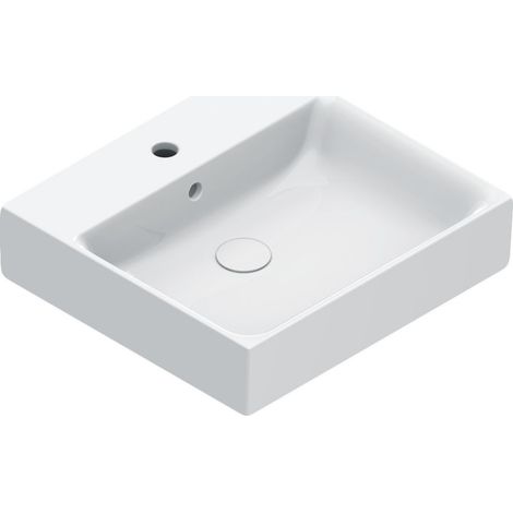 Lavabo Premium 50x30 installazione sospesa, ad appoggio o su mobile. Bianco lucido. 150AVP00 (1/3)