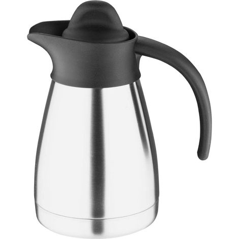 1 Pichet isotherme,Acier inoxydable,Bouchon à vis,Noir mat,500 ml,Usage professionnel et personnel (1/5)