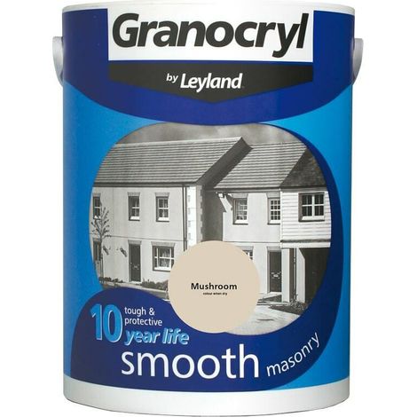 Granocryl Smooth Exterior Masonry Paint - 5L - Mushroom