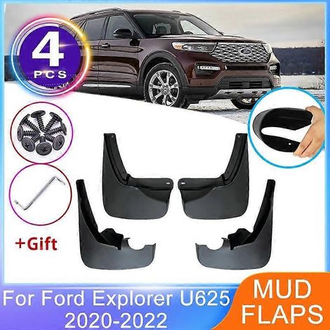 4-teiliges Schmutzfänger-Set für Ford Explorer U625 2020 2021 2022, vorne und hinten, Spritzschutz, Kotflügel, Radschutz, Autozubehör (1/5)