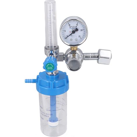 Régulateur de pression d'oxygène Y008, vanne de régulation de pression, régulateur de débit d'oxygène à flotteur, manomètre à flotteur pour l'inhalation et l'administration d'oxygène, vis d'entrée BSP (1/5)