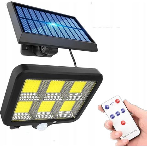 Lanterna solare con telecomando, sensori e 122 LED (1/5)