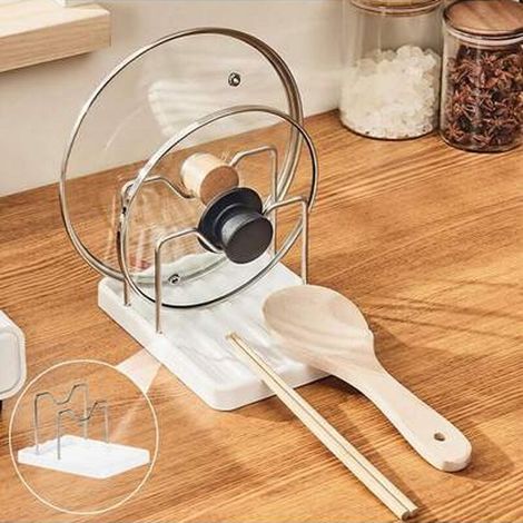2 plateaux de couvercle de chaudière, couvercle et plateau de cuillère pour la cuisine, plateau de cuillère pour la cuisinière (1/5)