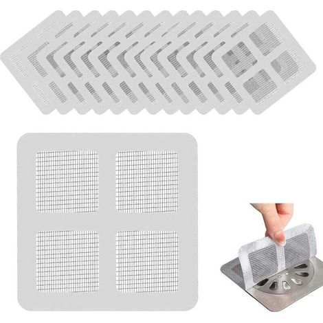 Lot de 120 attrape-cheveux jetables pour évier de cuisine, caniveau de douche (1/4)