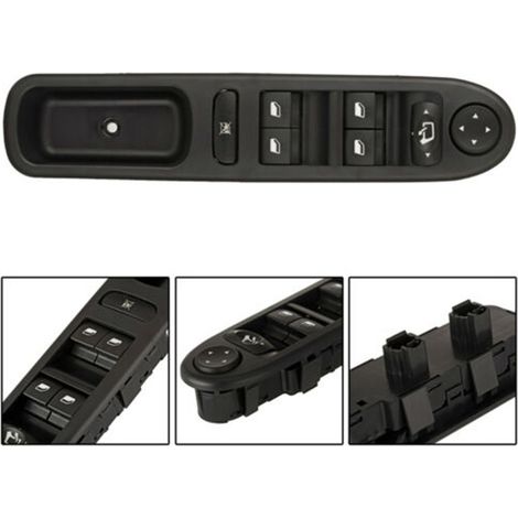 Interruptor de ventana delantera izquierda apto para Peugeot 207 Citroen Interruptor de ventana delantera izquierda 6490.EH 6490EH SW-FH-PJ-612A