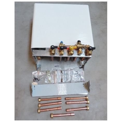 Chaffoteaux – Module hydraulique 2 zones chauffage multi-températures – Vanne mélangeuse pour chaudière gaz – 1 circuit haute température + 1 circuit basse température – Châssis en tôle laquée