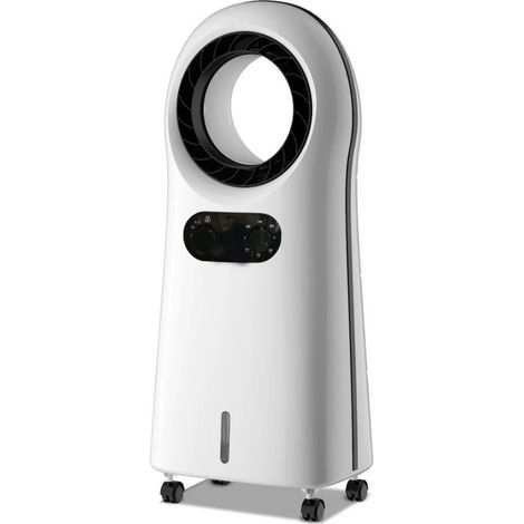 Refroidisseur d'air portable 4-en-1 – Ventilateur sans pales – Débit d'air 540 m³/h – Réservoir 3,5 L – 3 modes – Oscillation 360° – Niklas