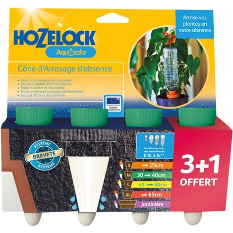 Cono di irrigazione in ceramica Aquasolo Verde X4 blister - Hozelock