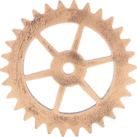 Cercle en bois rustique engrenage maison bar Tenture murale art artisanat ornements 6 14cm (1/5)
