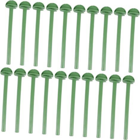 Lot de 20 poteau debout pour oiseaux en plastique perchoir pour le repos du perroquet perroquet perroquet pour les oiseaux oiseaux robe stand cage d'oiseaux (plastique) (1/5)