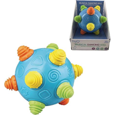 Interaktiver, musikalischer Tanzball mit Vibrationsfunktion für Hunde – sensorisches Lernspielzeug für Kinder – leuchtende Farben – strapazierfähiges Material – Spielspaß garantiert