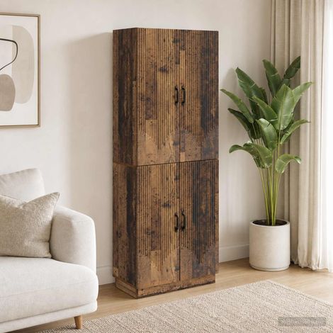 vidaXL Ensemble de Meubles 2 pcs Bois ancien Bois d'ingénierie (1/5)