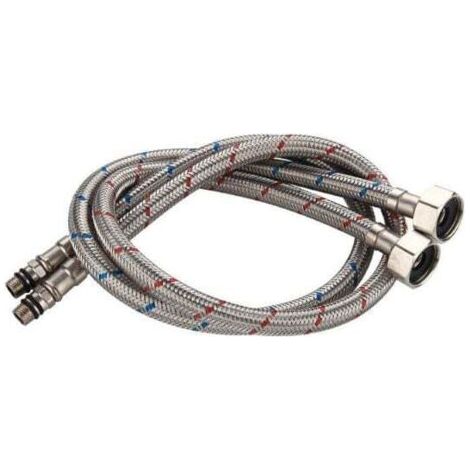 Tuyau de raccordement flexible 60 cm – Acier inoxydable 304 – Résistance 0℃ à 90℃ – Pression 10 bars – Débit 28L/min