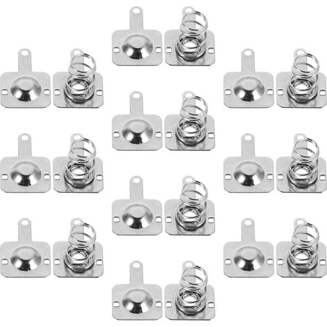 Battery Connection Springs for Aaa Batteries, Pack of 10, Metal Contact Plates with Quick Connection for Remote Controls, Toy, Model Cars, DIY Battery Adapter, Easy Installation (1/5)