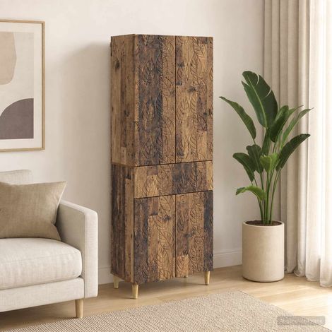 vidaXL Ensemble de Meubles 2 pcs Bois ancien Bois d'ingénierie (1/5)