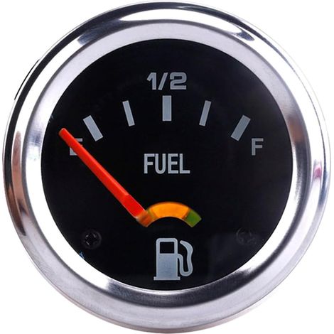 Jauge de niveau de carburant mécanique facile à lire 52 mm avec affichage LED adaptée pour améliorer la visibilité, les amateurs de voitures et les coureurs (1/5)