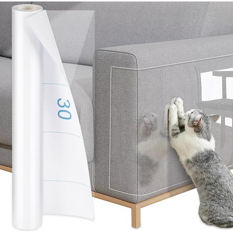 Protection Canapé Chat Anti Griffe Transparent Adhésif, 42cm x 5m (1/5)