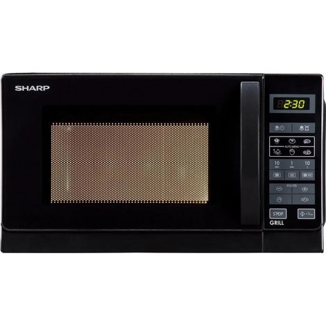 Sharp R 642BKW Mikrowelle Grill Schwarz 20 Liter