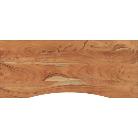 Piano Scrivania 110x50x2,5cm Rettangolare Legno Massello Acacia vidaXL
