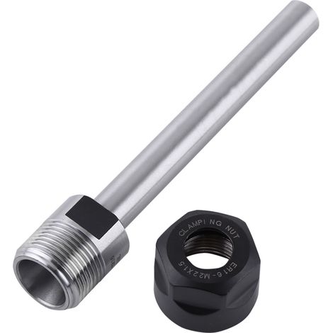 Pince de serrage C12-ER16-100L, mandrin à queue droite, rallonge de mandrin utile pour fraiseuse CNC (1/5)