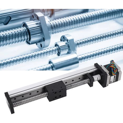 Table coulissante monorail avec support, vis à billes monorail, table coulissante transversale CNC, guidage linéaire, module linéaire (1/5)