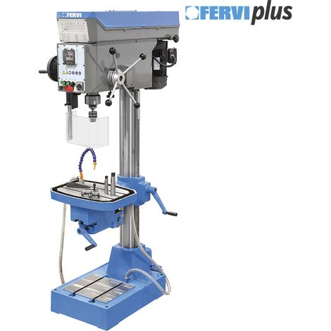 Taladro de columna para metal con transmision por correa de 400 V Fervi T072