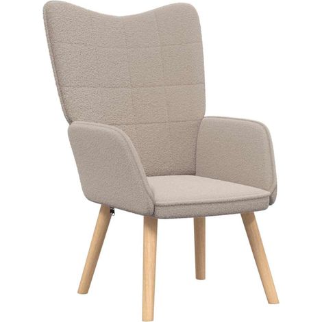 Fauteuil de Salon，Chaise，Fauteuil relaxant Gris clair 62 x 67 x 95.5 cm tissu CFW609954 (1/5)