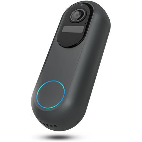 Sonnette vidéo intelligente sans fil, interphone bidirectionnel étanche, vision nocturne, sonnette de porche, sonnette d'appel (1/4)
