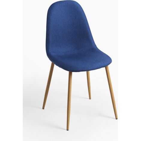 Sillas Comedor - Silla Teok Tela - Azul