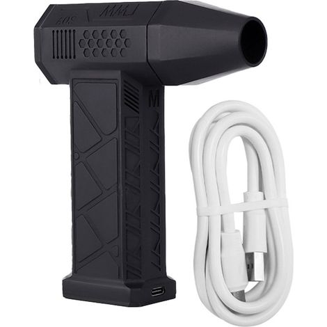 Ventilateur Turbo portatif 52 M/S, 130000 RPM, moteur sans balais, plumeau d'air Rechargeable de Type C, 2 pièces, batterie 3000mAh en série (1/5)