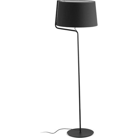 BERNI Lámpara pie de salón negro (1/4)