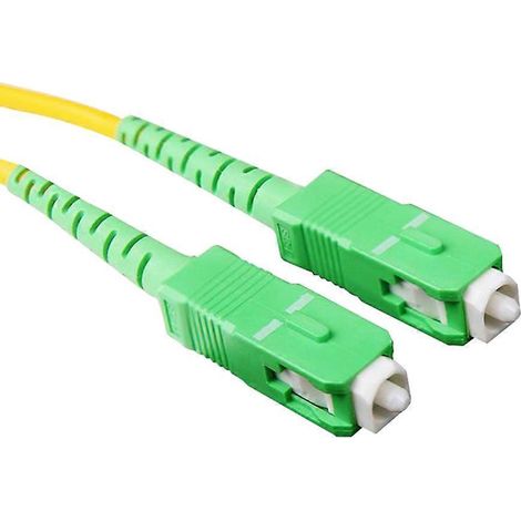 Cordon de brassage à fibre optique simplex monomode SC/APC-SC/APC-G652D (1/2)