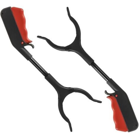 2 Pcs Pince de Préhension pour Séniors, 30cm Pince à Déchets Courte, Pince à Ordures pour Enfants et Adultes, Pince pour ramasser sans se baisser, Pince de Ramassage Portable pour Jardin (1/5)