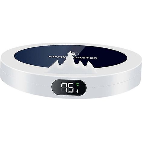 Elektrische Getränkewärmerplatte – Tee-, Wasser- und Milchwärmer – Intelligenter USB-Tassenwärmer – Heizplatte für Küche, Zuhause, Reisen und Urlaub – Geschenkidee-White