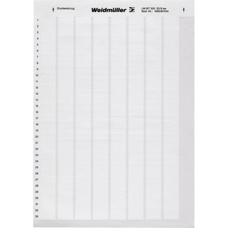 Weidmüller 1695711044-1 LM WritoOn 18X34 WS Kabel-Etikett LaserMark 12.7 x 18 mm Farbe Beschriftungs