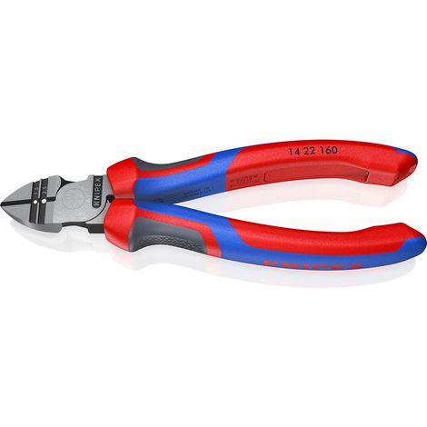 Knipex 14 22 160 Werkstatt Abisolier-Seitenschneider mit Facette 160 mm (1/5)