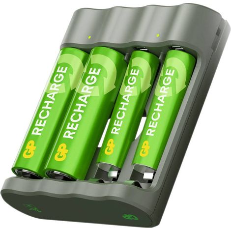 GP Caricatore per pacchi batteria NiMH Ministilo (AAA), Stilo (AA)