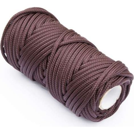 Treccia per veneziana Masidef in polipropilene Ø 3 mm 20 mt Marrone