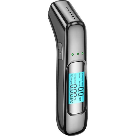 Detecteur D Alcool Sans Contact - Capteur Semiconducteur 5 S - Indicateur Lumineux Etat Consommation - 9 x 6 x 5 Cm - 1 Unite (1/5)