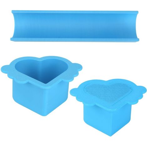 Herzförmiges Kuchenform-Set, bestehend aus einem einfachen und niedlichen Ausstecher und Ausstecher sowie einer 23 cm großen Form. Ideal zum Backen zu Hause, für Partys, Hochzeiten usw.