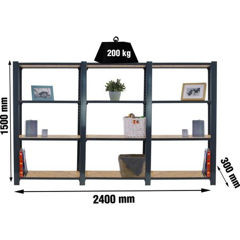 Braun OFFICLICK 4/300 scaffale di stoccaggio antracite in metallo